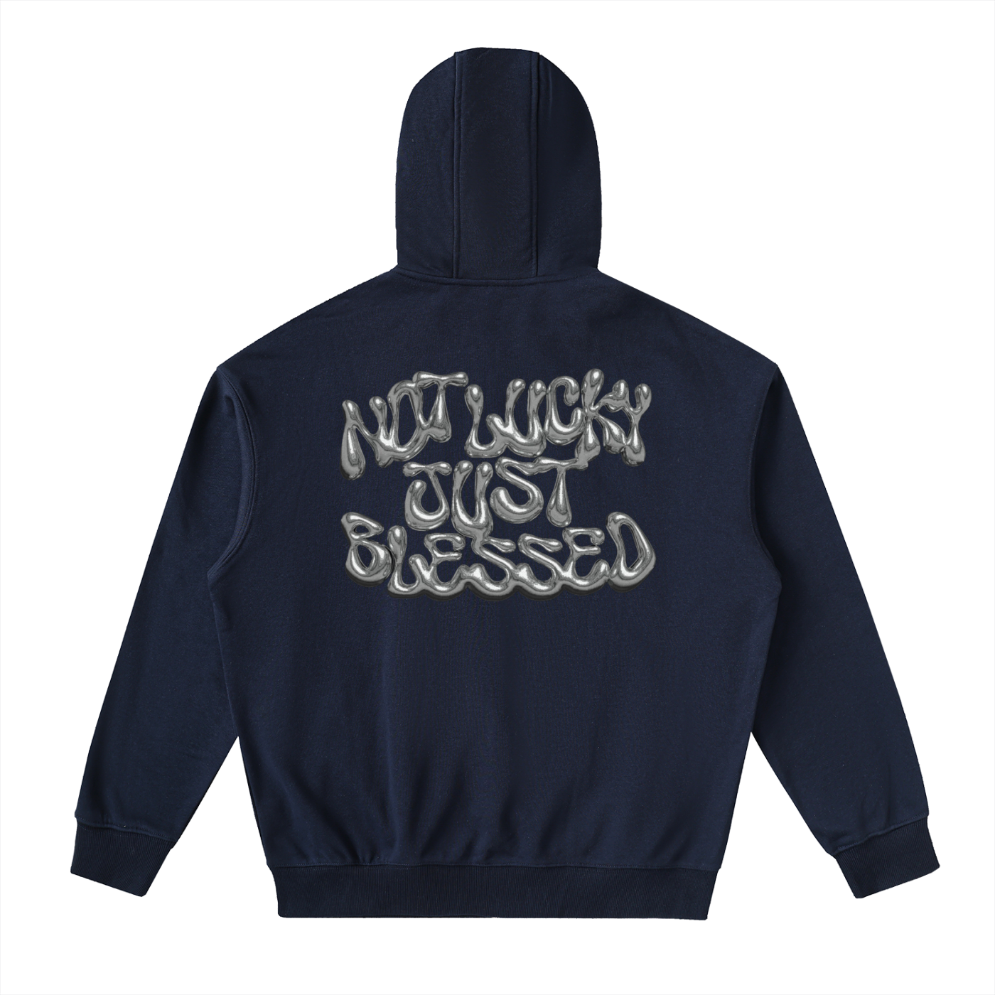 Drop-Shoulder Zip Up Hoodie